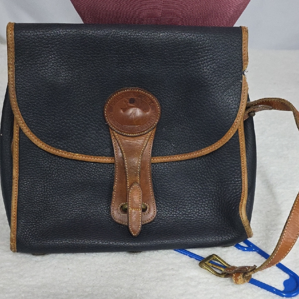 Classic Black and Brown Leather Bag